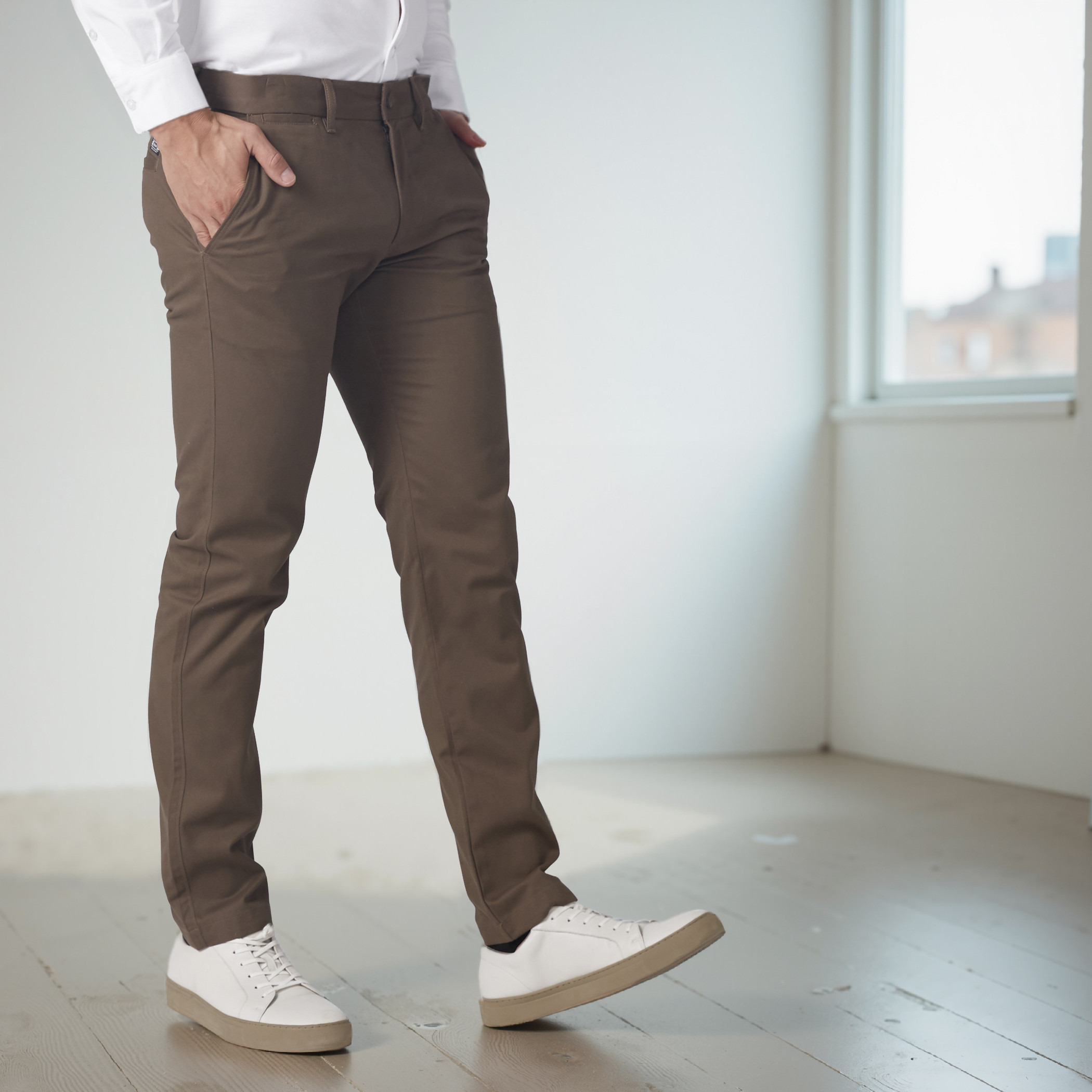 Full Length Trousers with Pocket Detail and Button Closure-men-clothing-bottoms-trousersandchinos-trousers-image-3