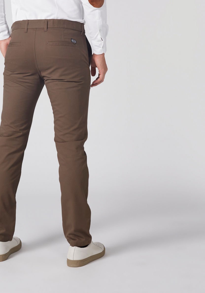 Full Length Trousers with Pocket Detail and Button Closure-Pants-image-3