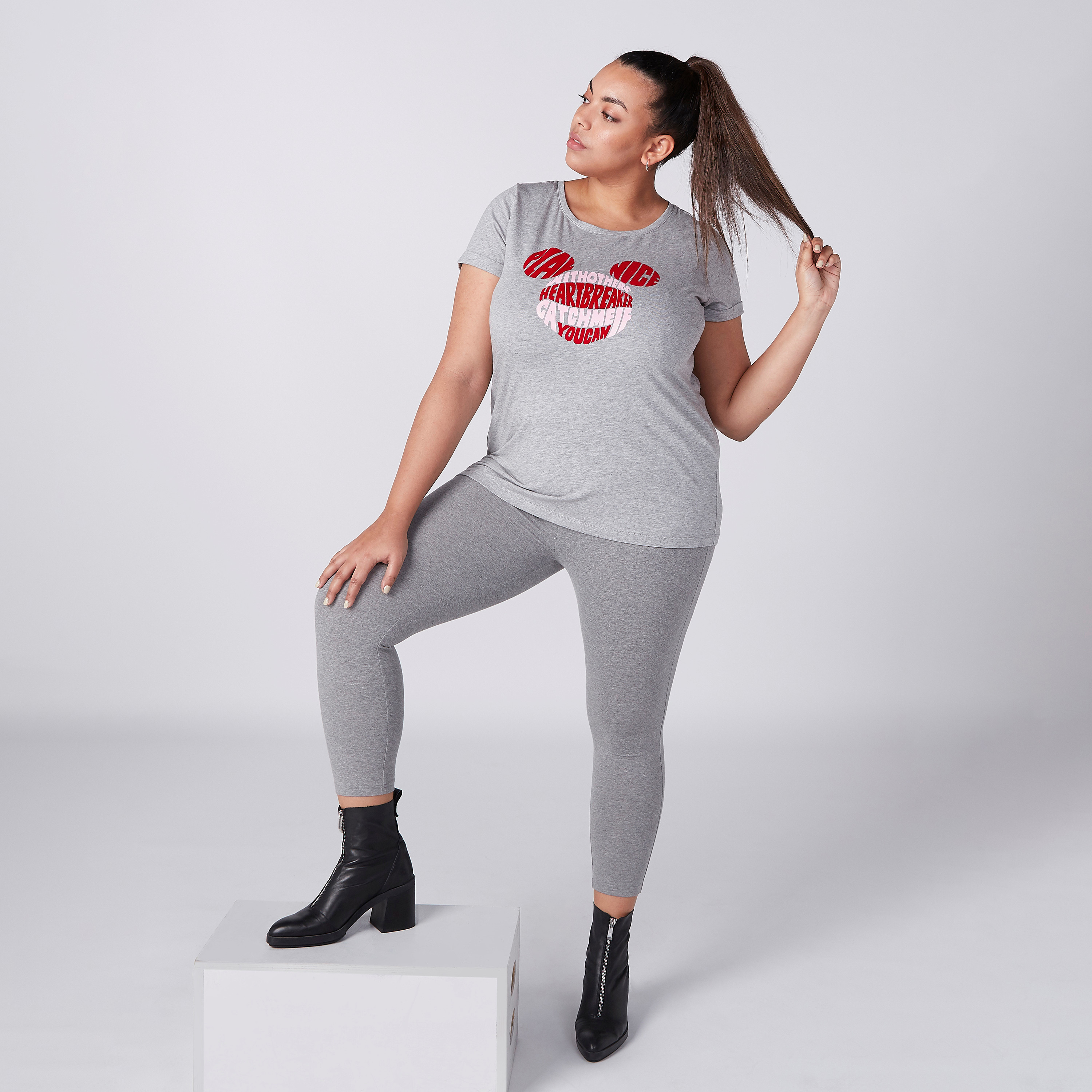 Buy Violeta by MANGO Plus Size Printed Leggings Online | ZALORA Malaysia