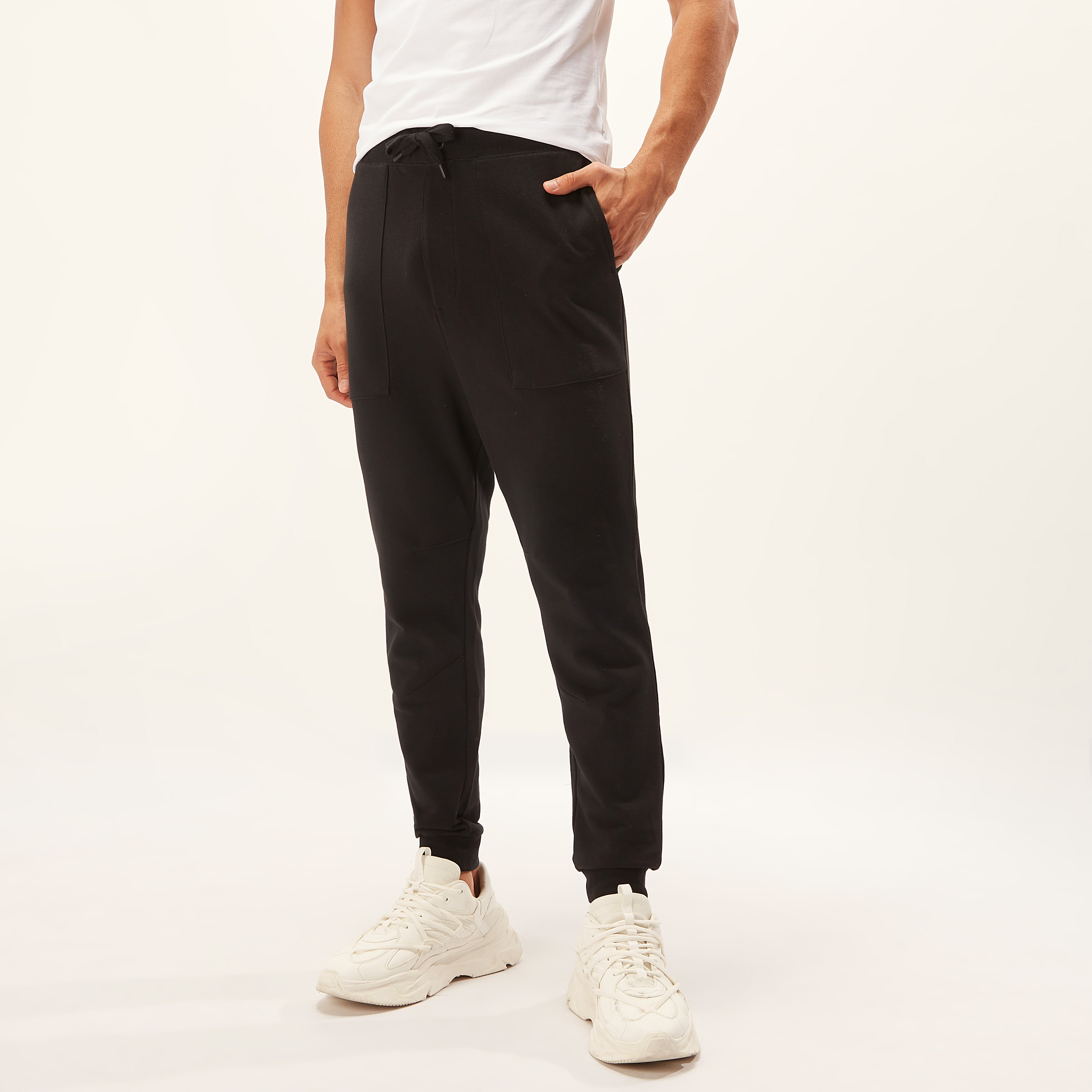 Full black online joggers