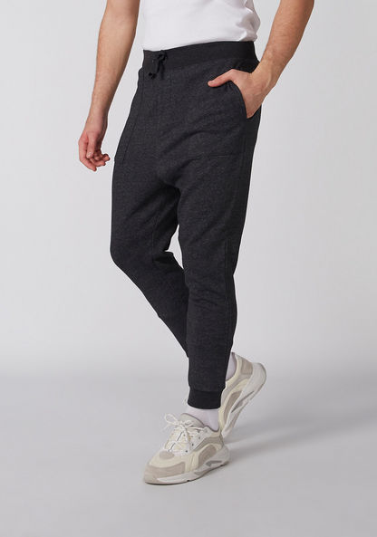 Textured Jog Pants with Pocket Detail-Joggers-image-0
