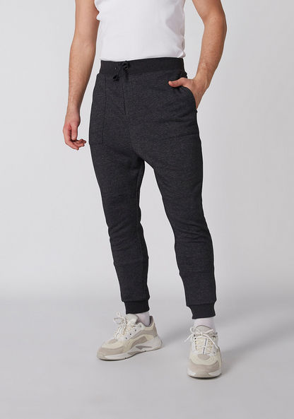 Textured Jog Pants with Pocket Detail-Joggers-image-2