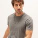 Plain T-shirt with Crew Neck and Short Sleeves-T Shirts-thumbnailMobile-0