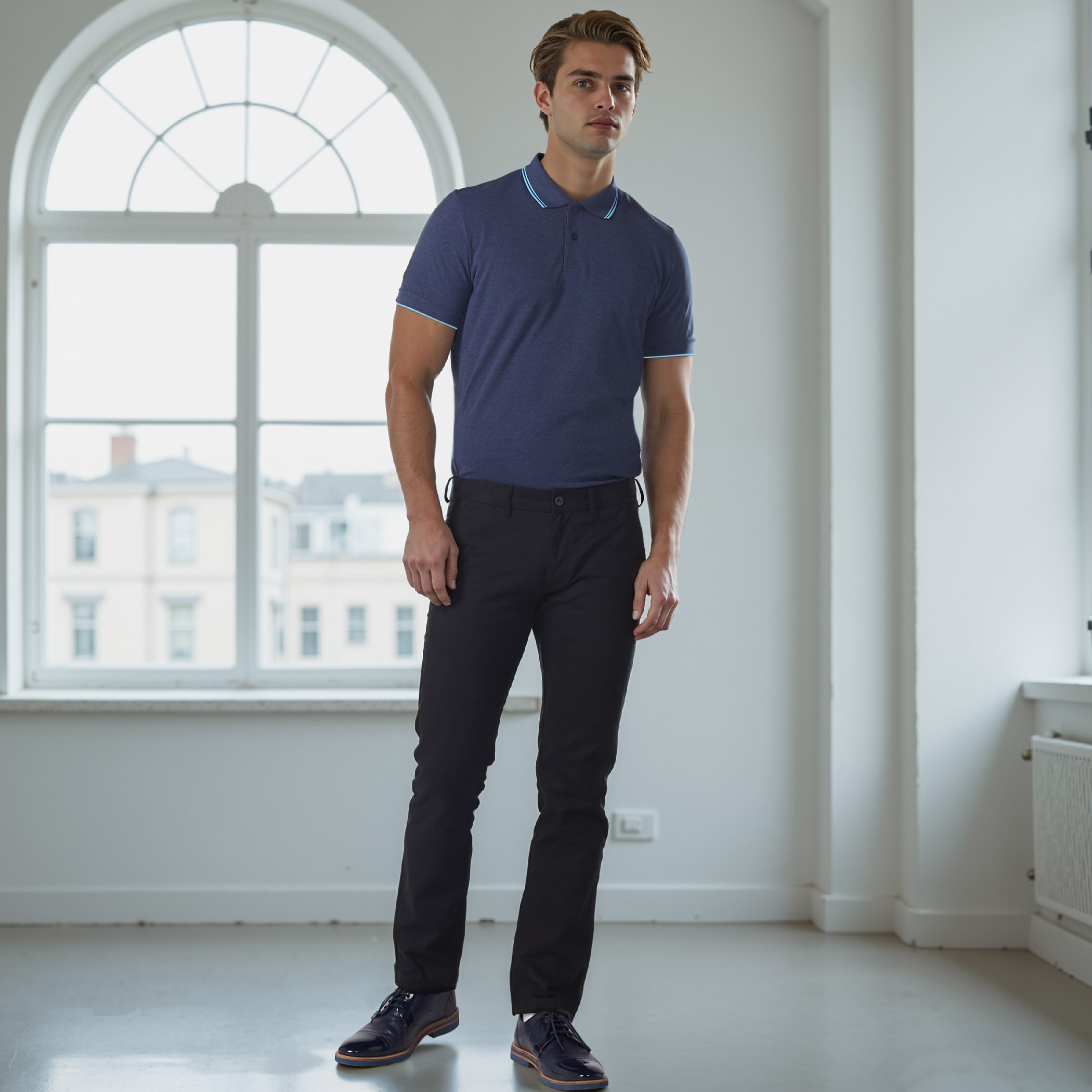 Polo T-Shirt with Short Sleeves-men-clothing-tshirtsandpolos-polos-image-11
