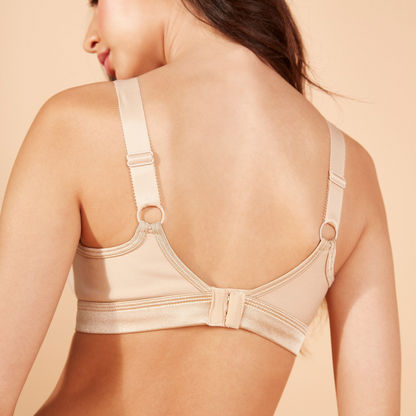 Support Bra with Hook and Eye Closure and Broad Adjustable Straps-Bras-image-2