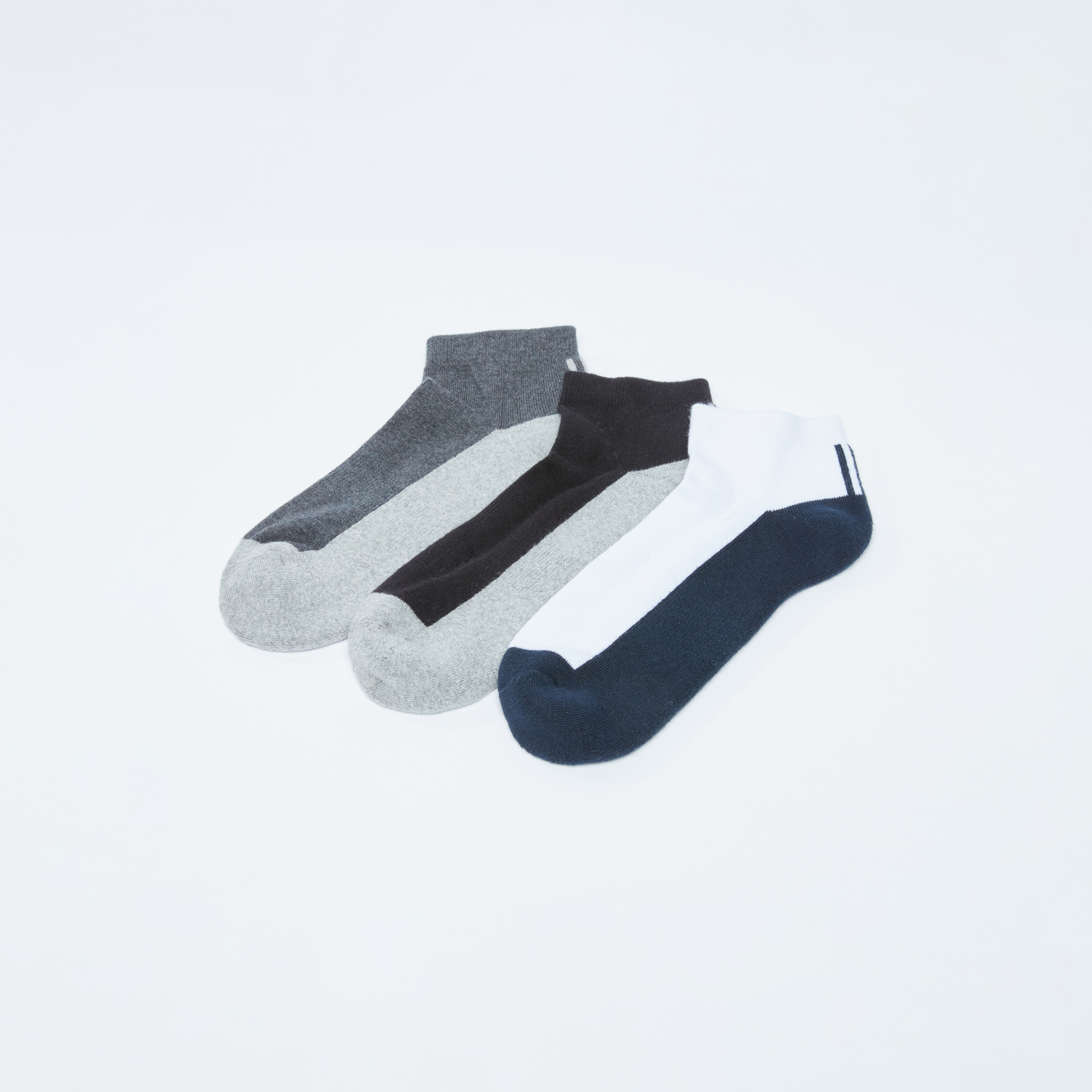Set of 3 - Ribbed Ankle Length Socks-men-socks-image-2