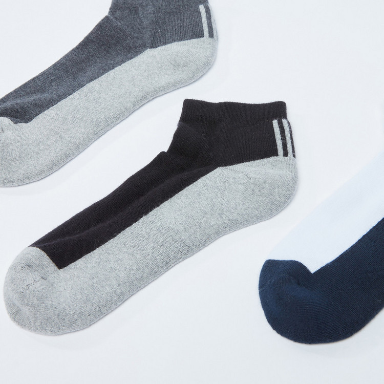 Ribbed Ankle Length Socks - Set of 3