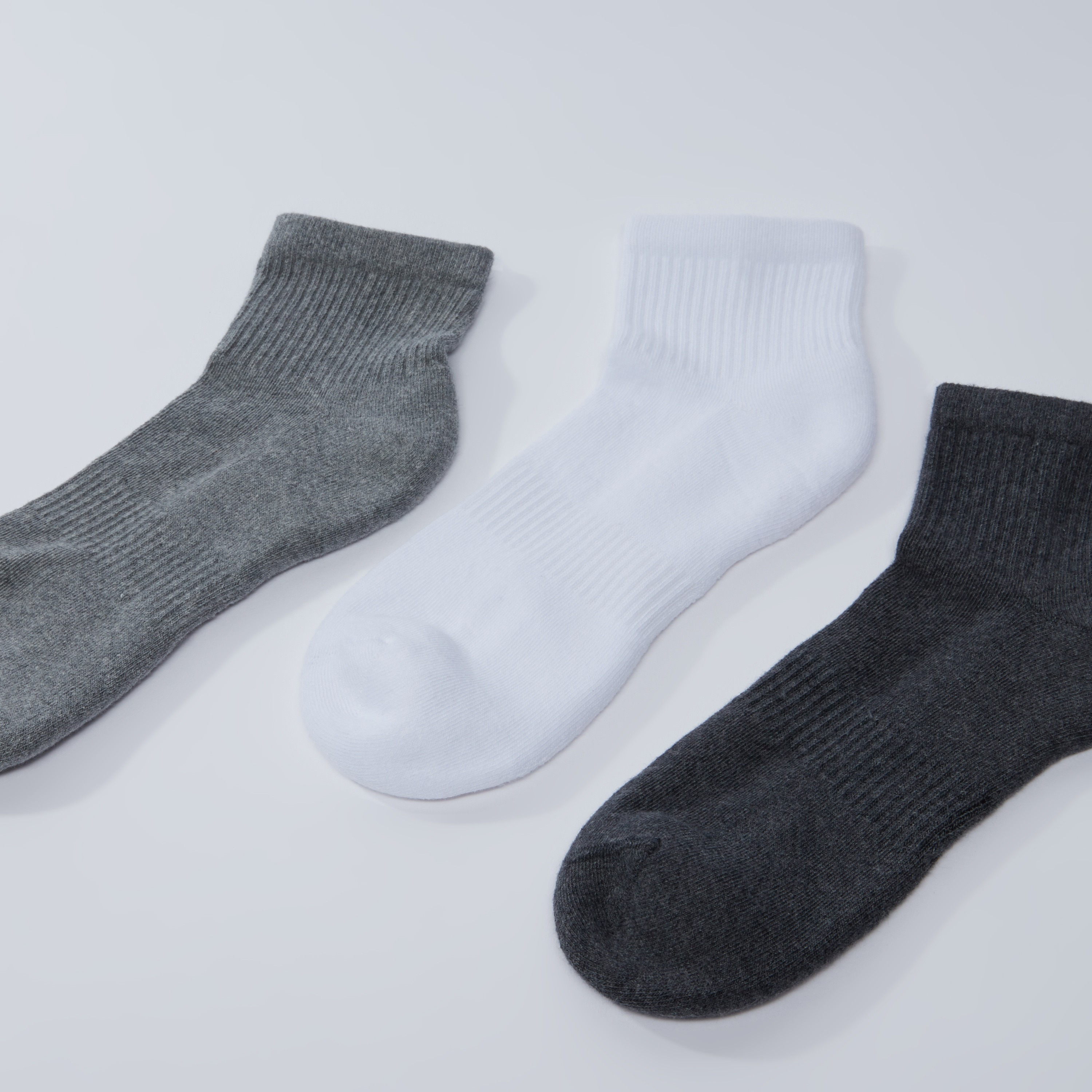 Set of 3 - Textured Ankle Length Socks-men-socks-image-3