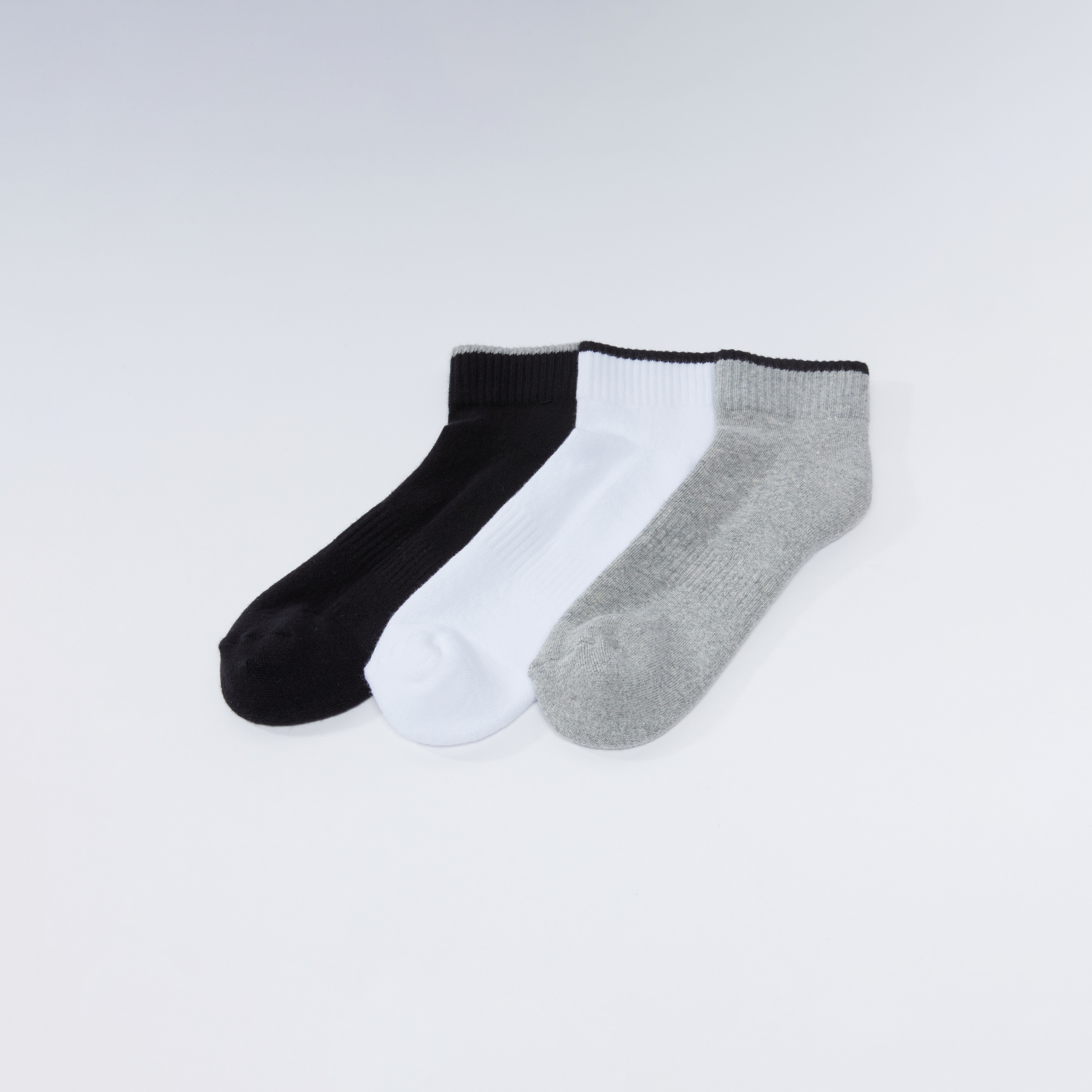 Set of 3 - Ribbed Ankle Length Socks-men-socks-image-2