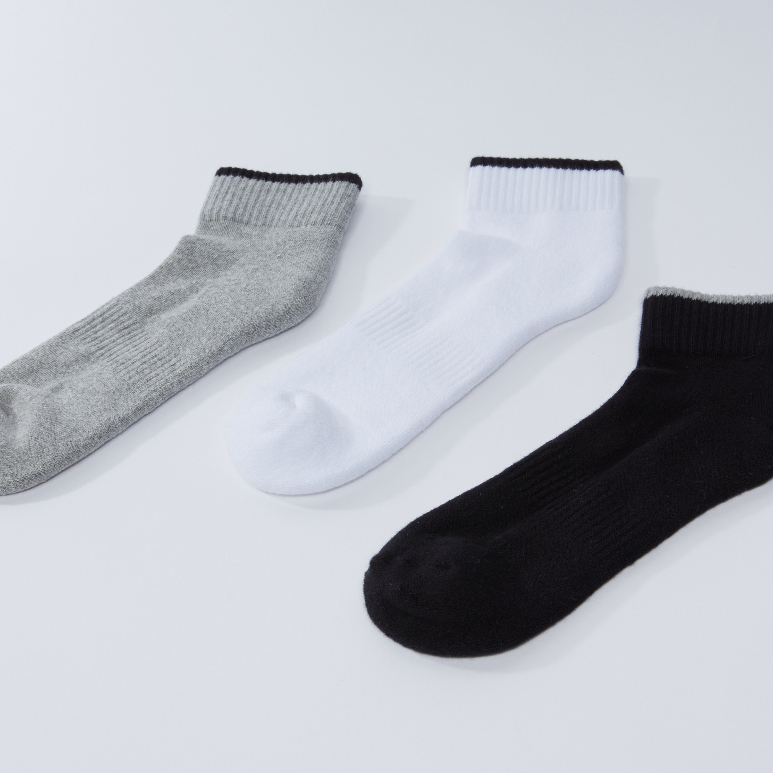 Set of 3 - Ribbed Ankle Length Socks-men-socks-image-3