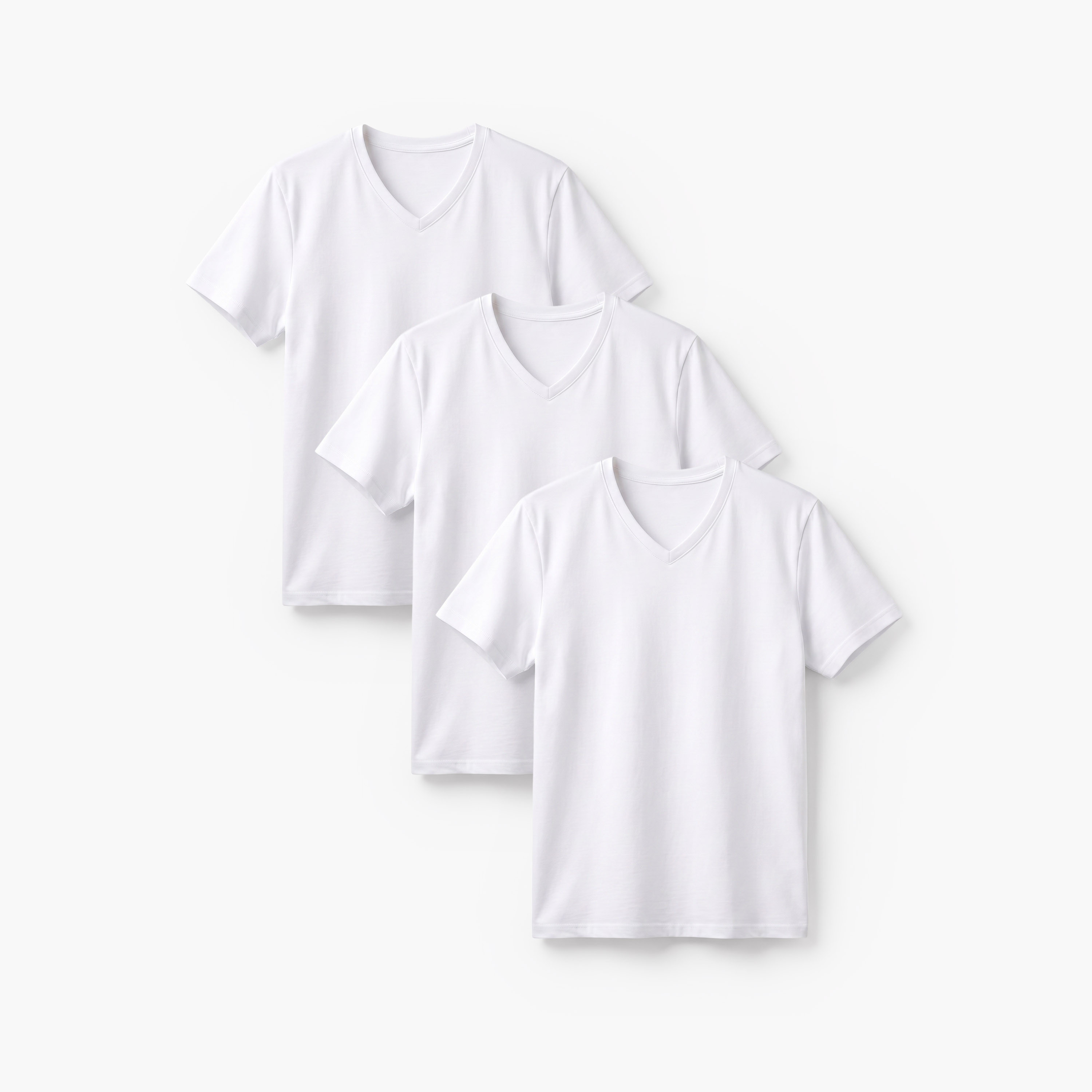 Set of 3 - Round Neck Vest with Short Sleeves-men-clothing-tshirtsandpolos-vests-image-1