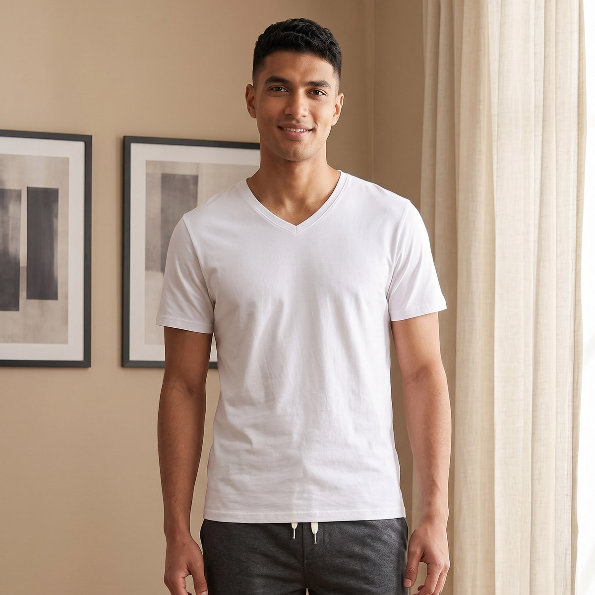 Set of 3 - Round Neck Vest with Short Sleeves-men-clothing-tshirtsandpolos-vests-image-2