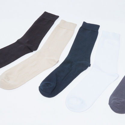 Crew Length Socks - Set of 5-Socks-image-2