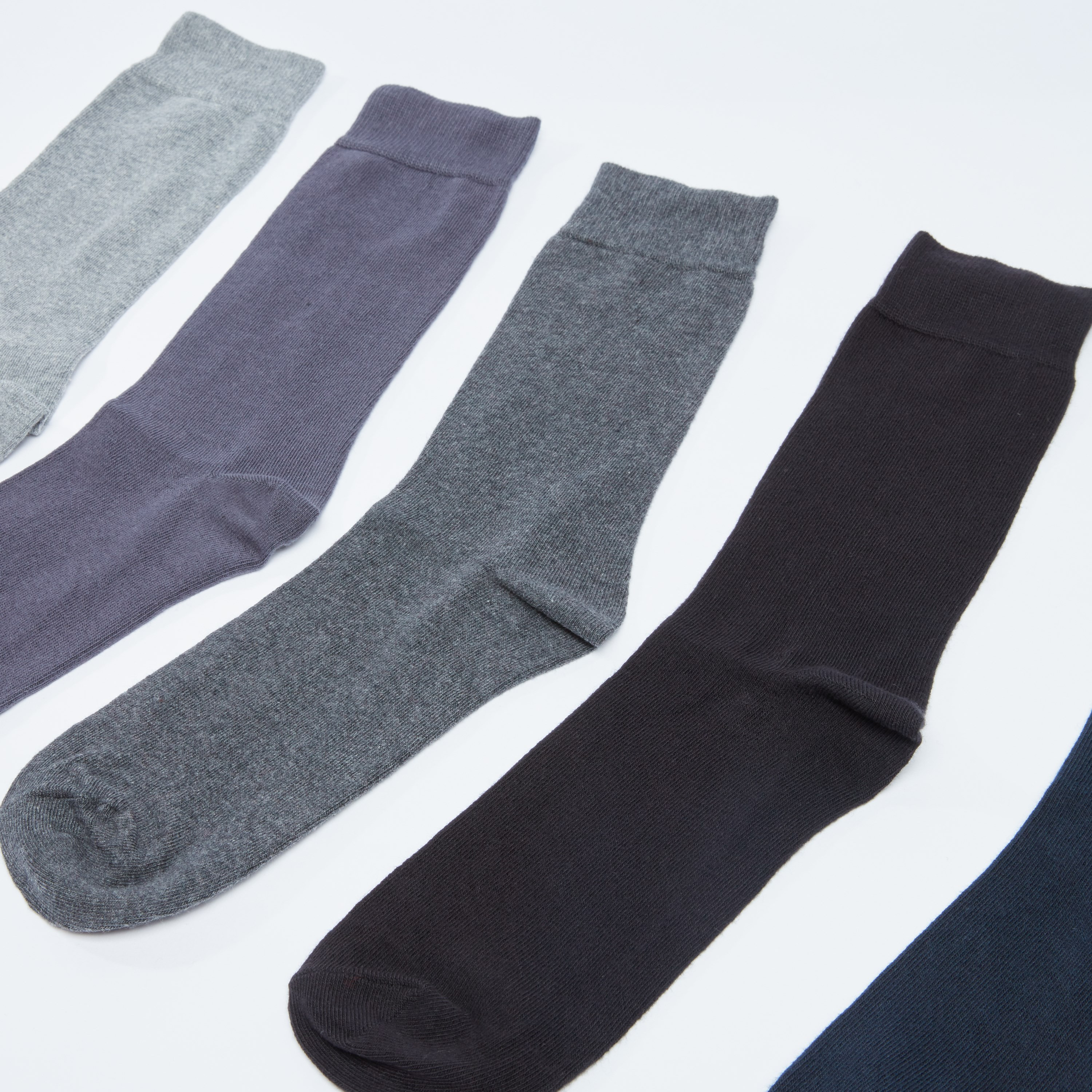 Set of 5 - Crew Length Socks-men-socks-image-3