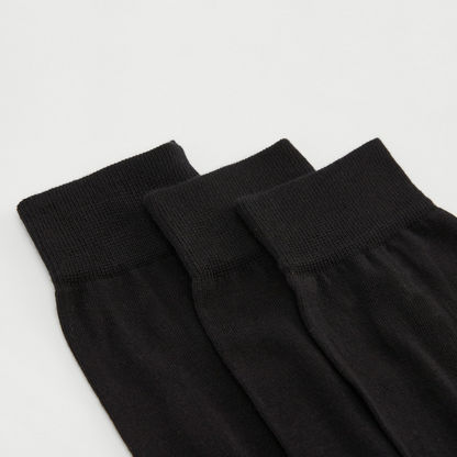 Set of 3 - Textured Calf Length Socks-Socks-image-2