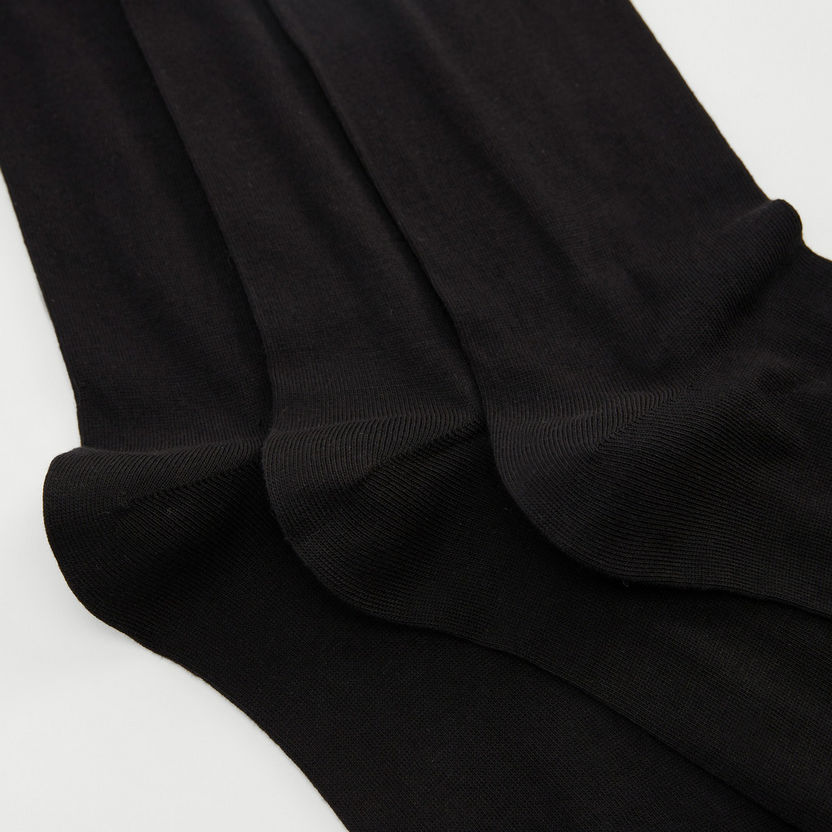 Set of 3 - Textured Calf Length Socks-Socks-image-3