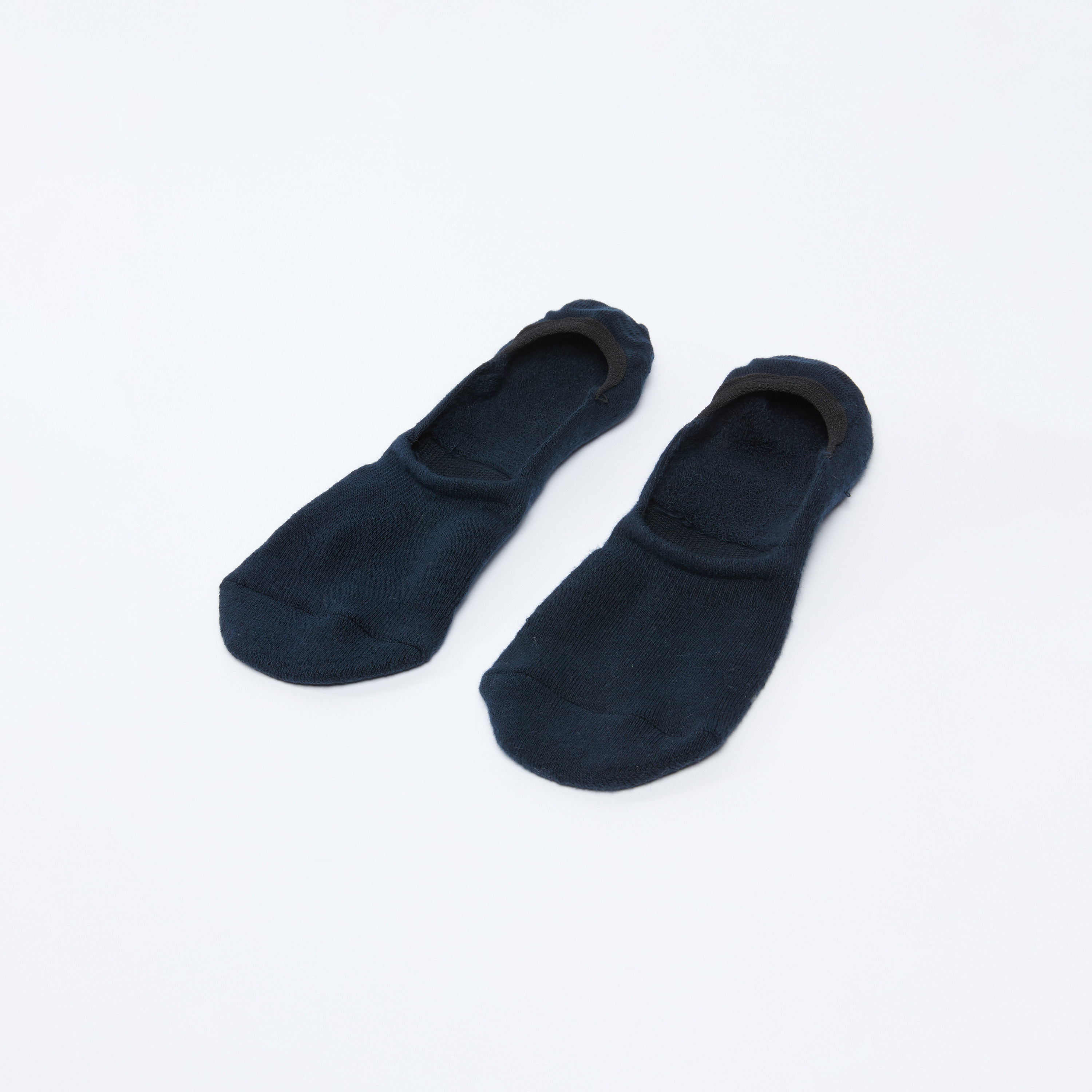 Textured No Show Socks with Elasticised Backstay-men-socks-image-1
