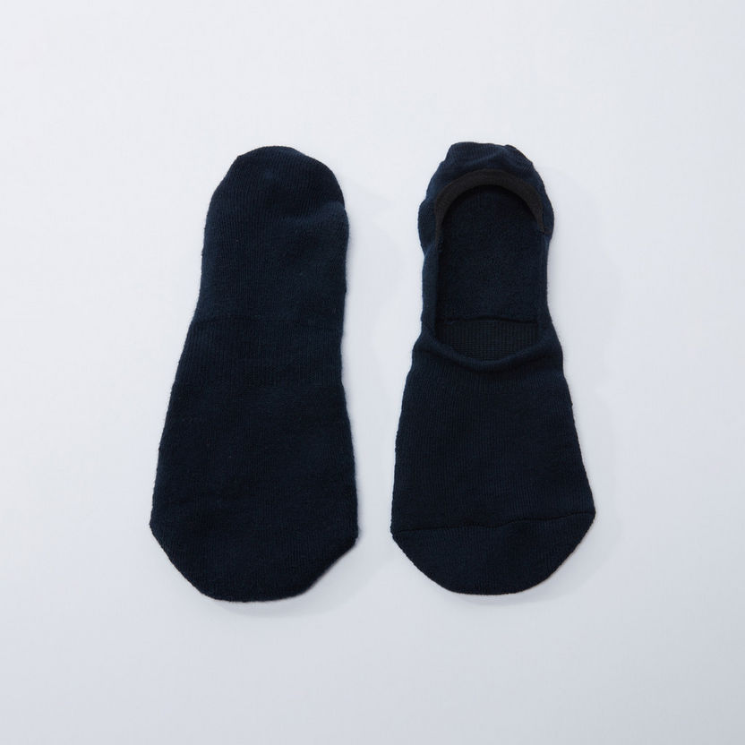 Textured No Show Socks with Elasticised Backstay-Socks-image-2