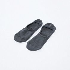 Textured No Show Socks with Elasticised Backstay