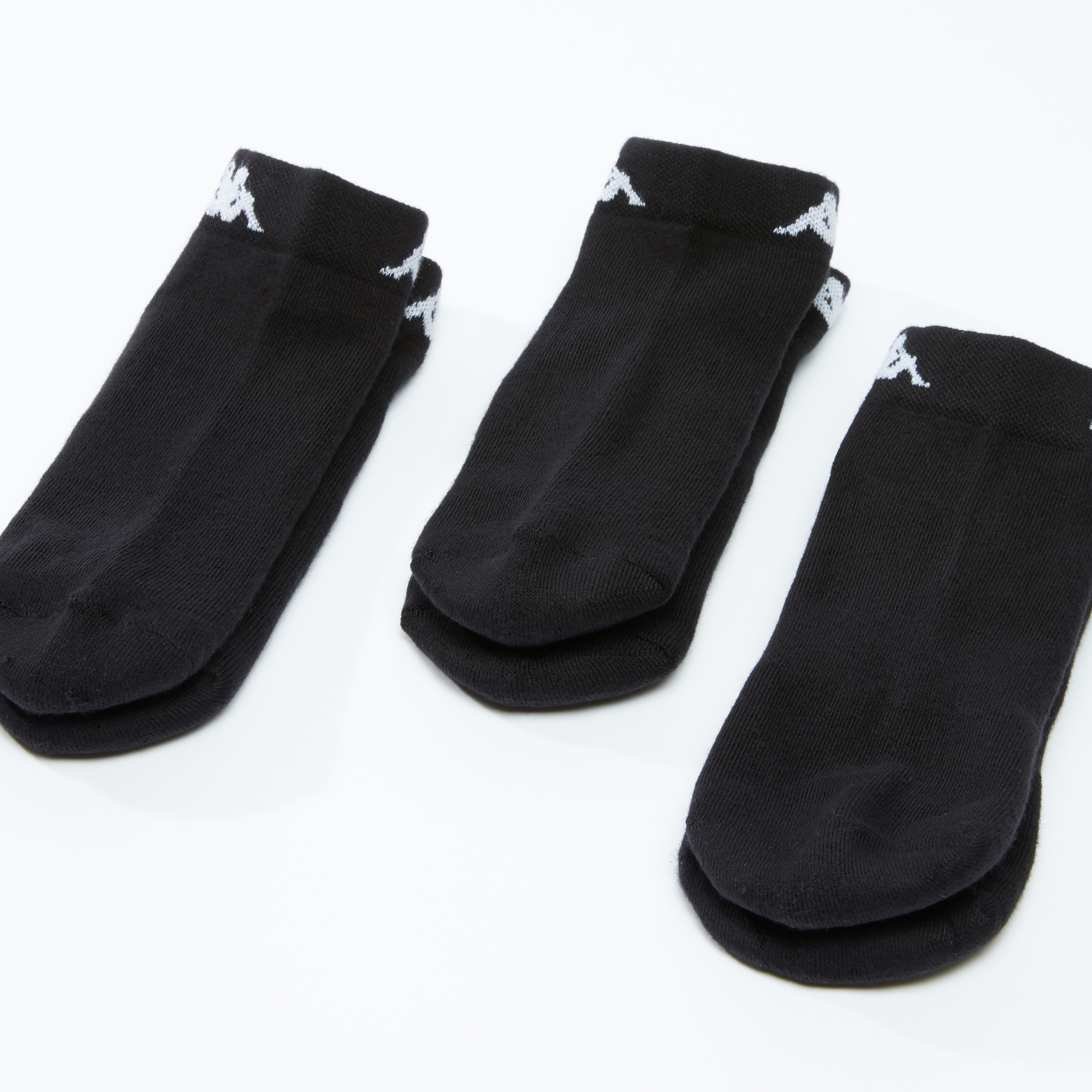 Set of 3 - Kappa Textured Ankle Length Socks-men-clothing-sportswearandactivewear-accessories-image-1