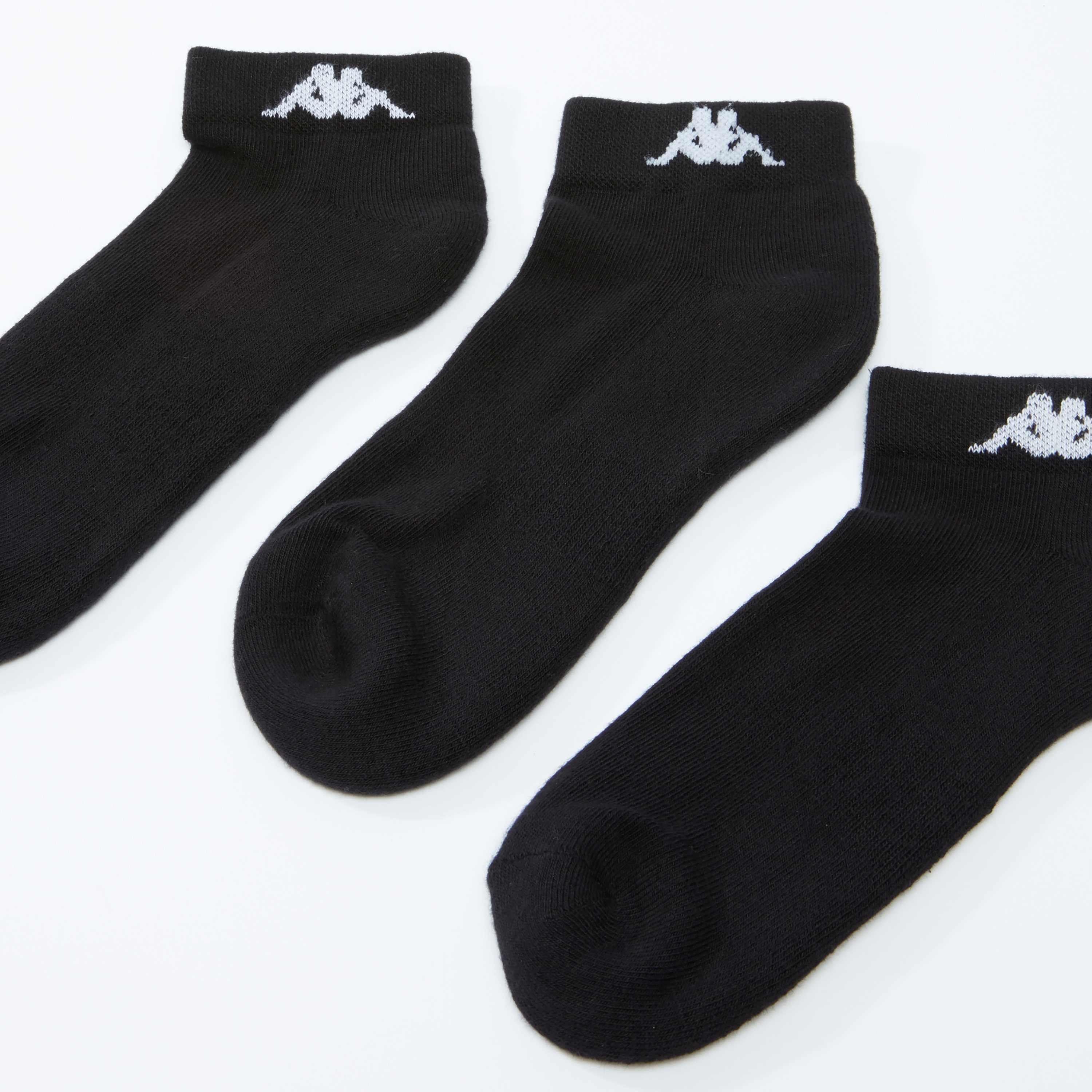 Set of 3 - Kappa Textured Ankle Length Socks-men-clothing-sportswearandactivewear-accessories-image-3