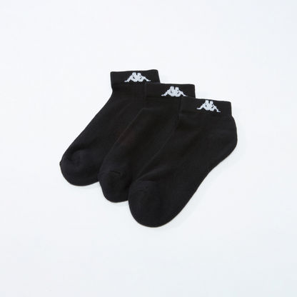 Kappa Textured Ankle Length Socks - Set of 3-Socks-image-1