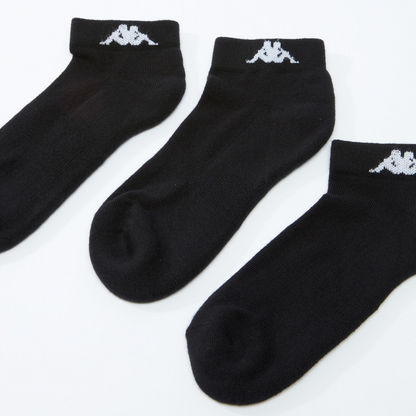 Kappa Textured Ankle Length Socks - Set of 3-Socks-image-2