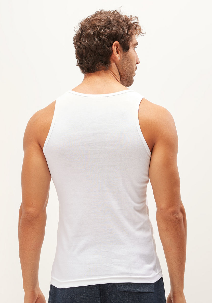 Plain Sleeveless Vest with Scoop Neck-Vests-image-3