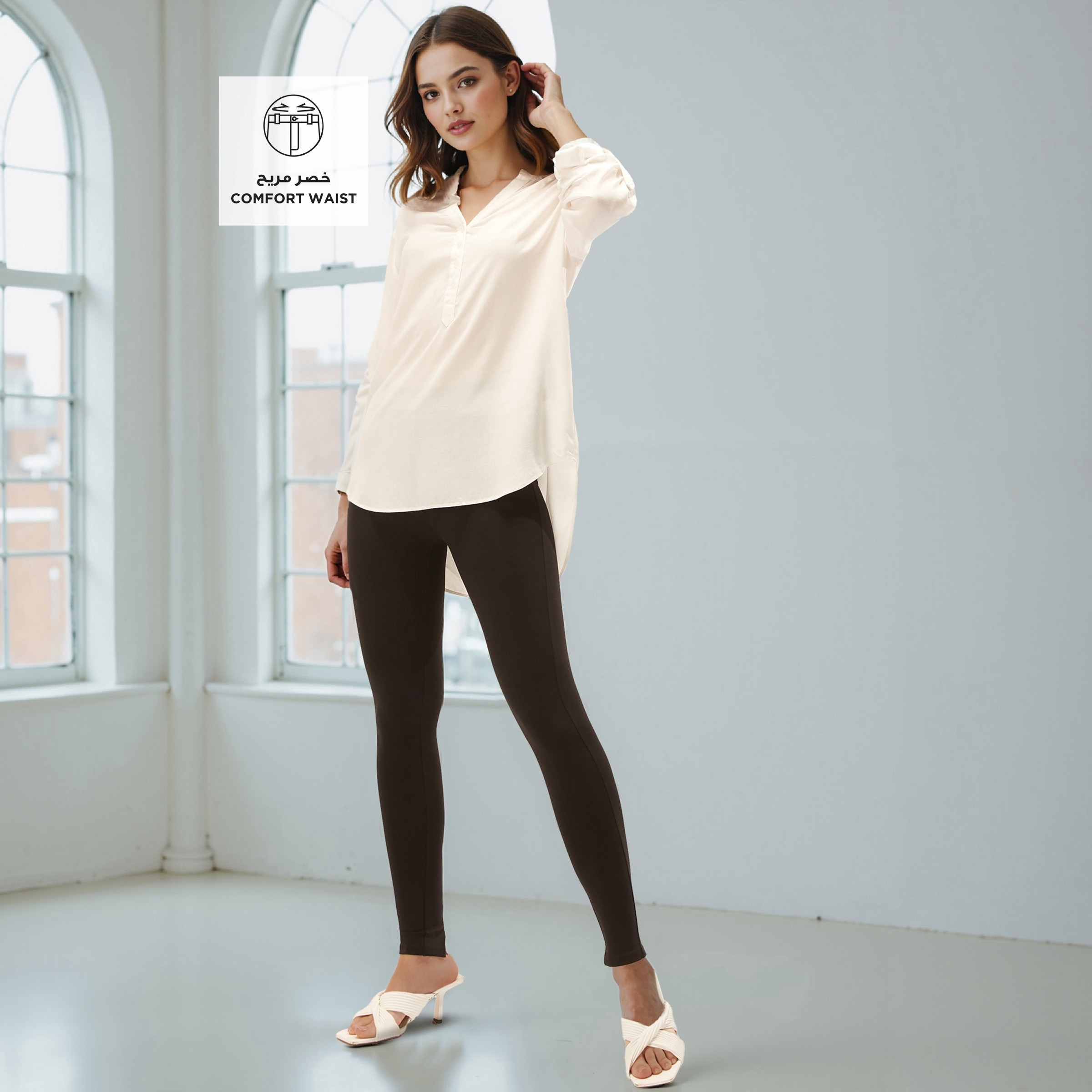 Full Length Leggings with Elasticised Waistband-women-clothing-bottoms-leggings-image-2