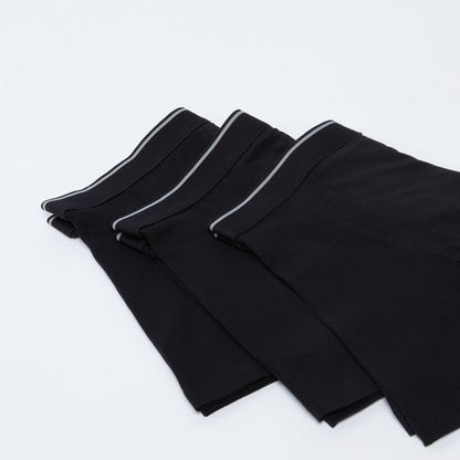 Trunks with Elasticised Waistband - Set of 3-Underwear-image-2