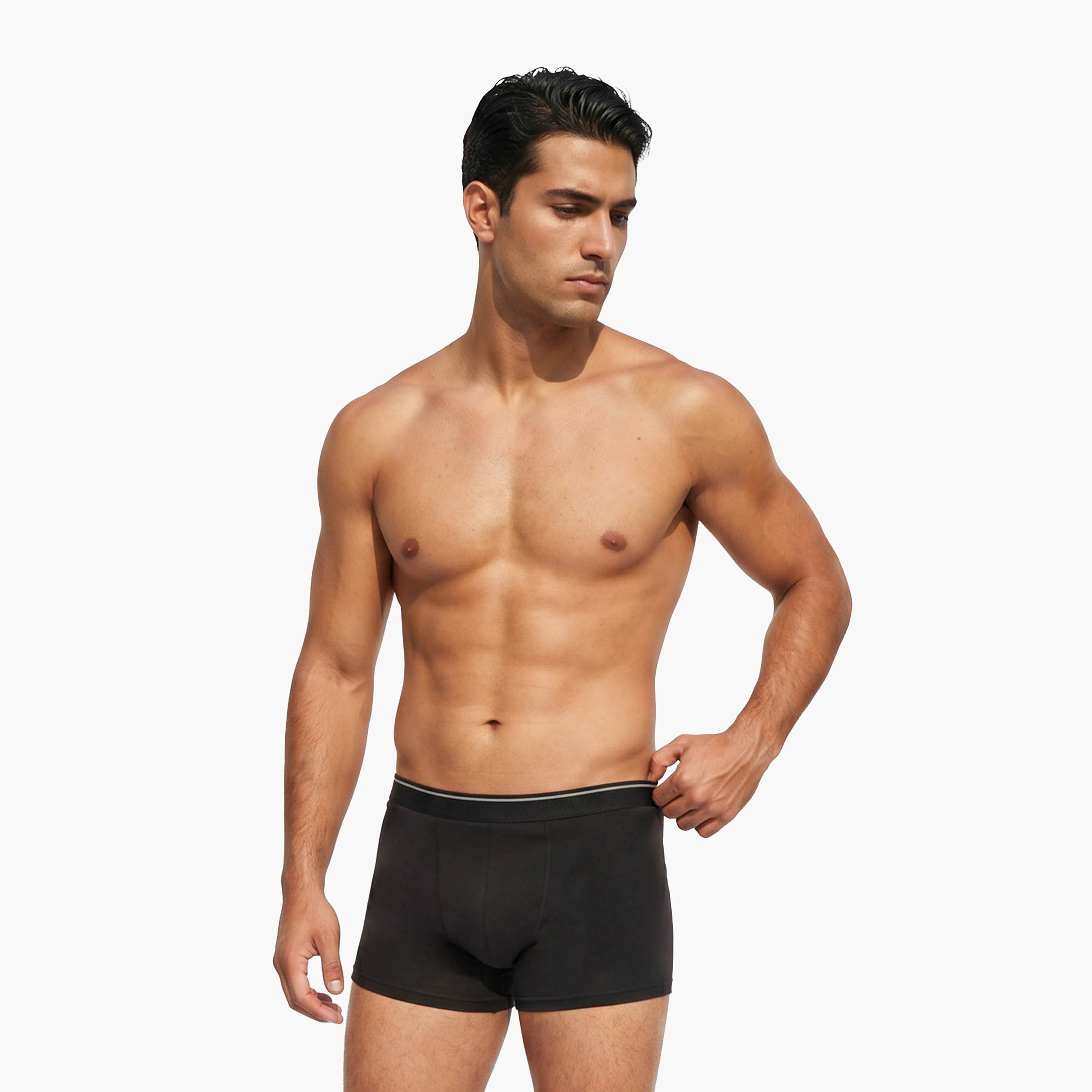 Set of 3 - Trunks with Elasticised Waistband-men-clothing-innerwear-underwear-image-4