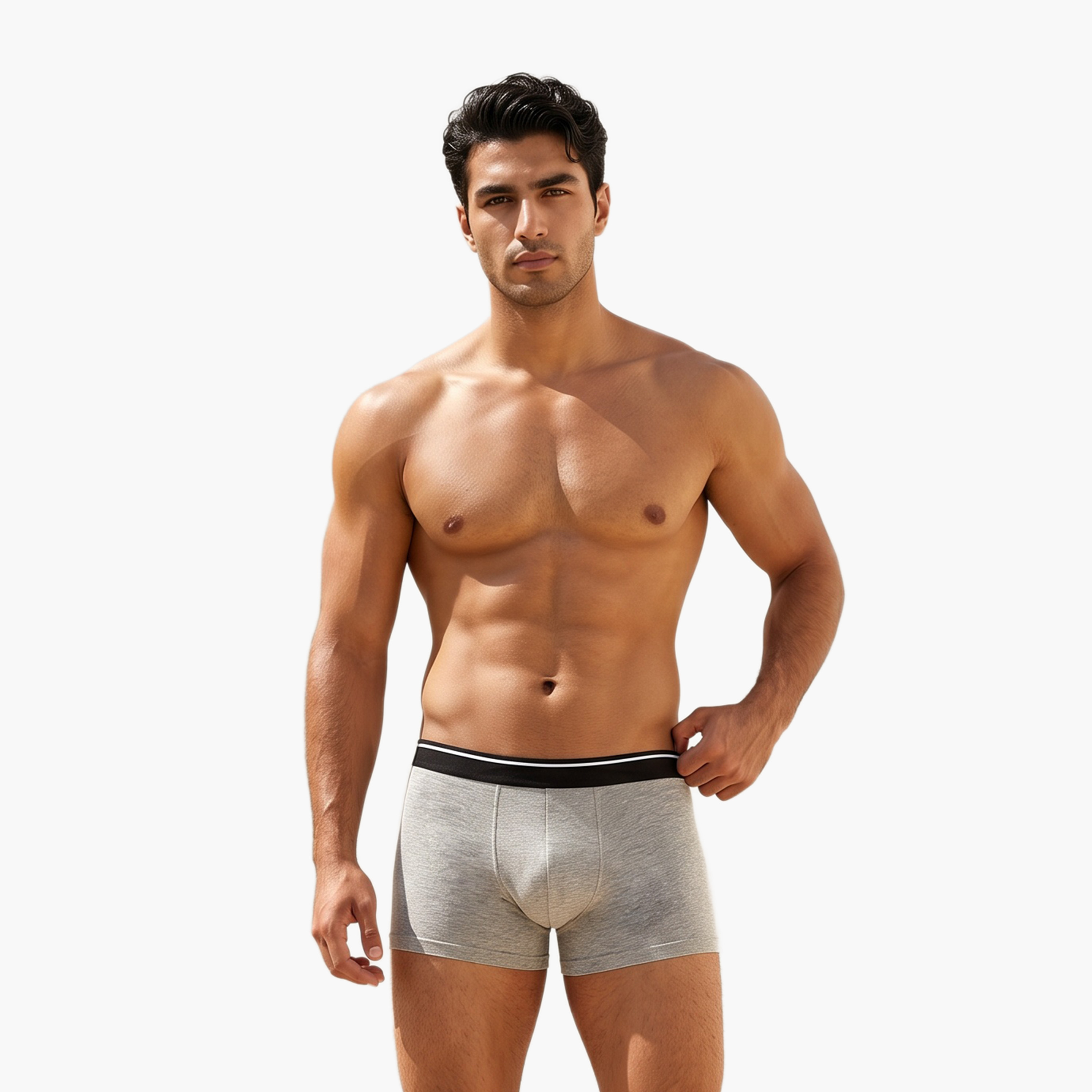 Set of 3 - Trunks with Elasticised Waistband-men-clothing-innerwear-underwear-image-3