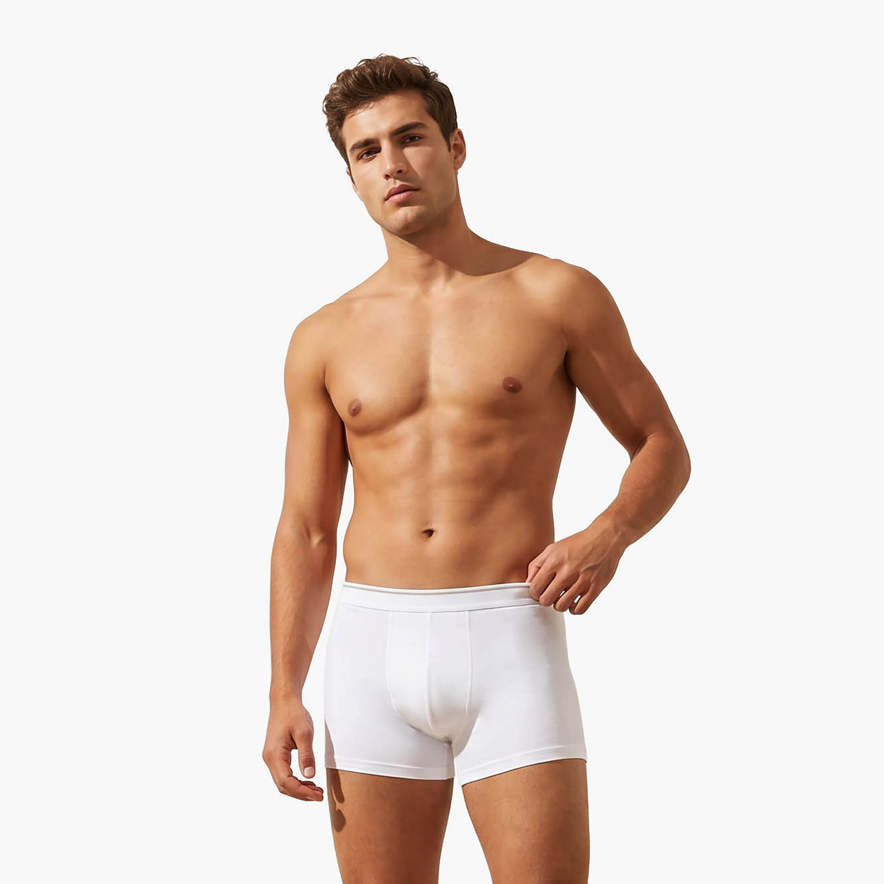 Set of 3 - Trunks with Elasticised Waistband-men-clothing-innerwear-underwear-image-4