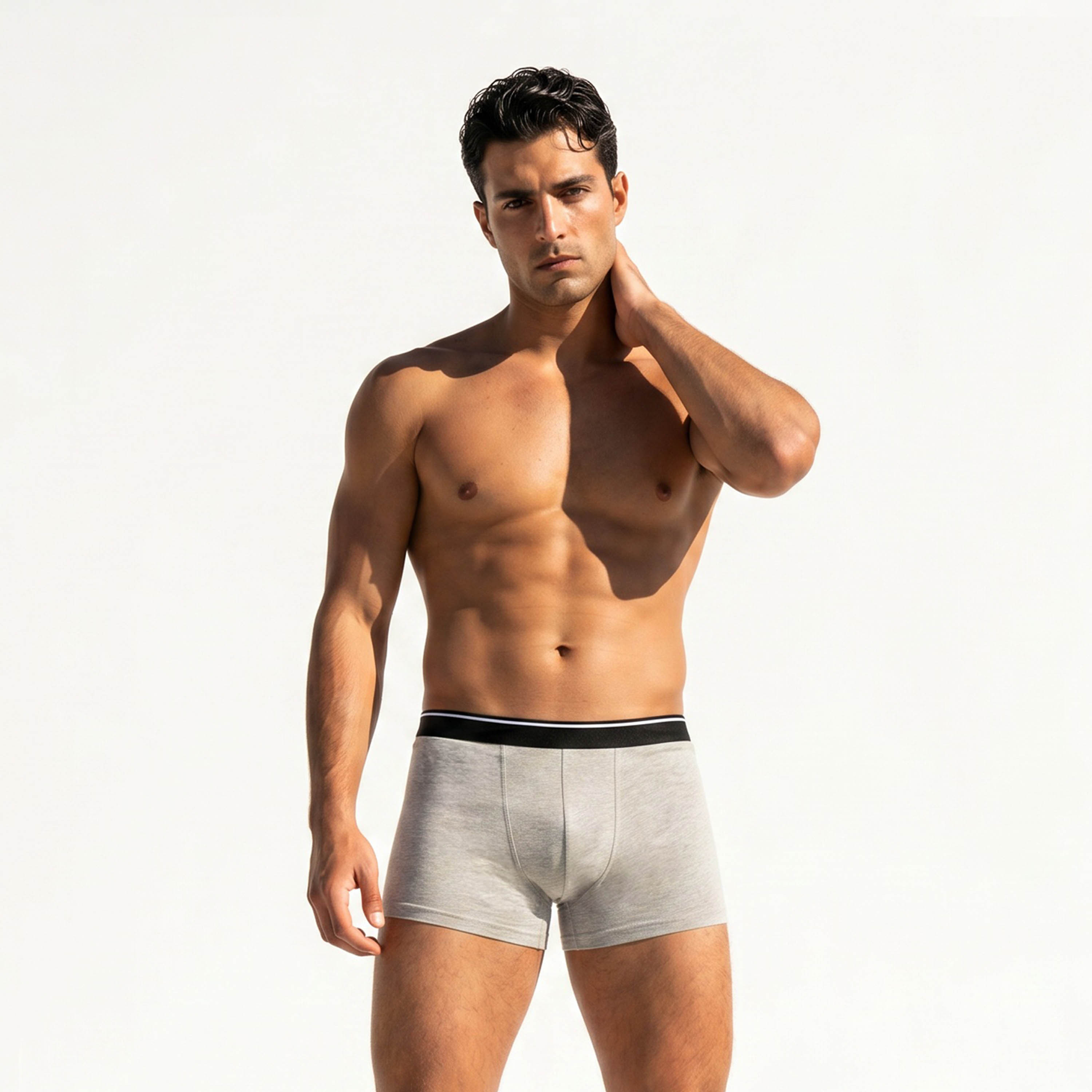 Set of 3 - Trunks with Elasticised Waistband-men-clothing-innerwear-underwear-image-6