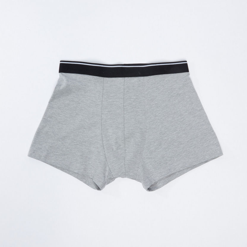 Trunks with Elasticised Waistband - Set of 3-Underwear-image-1