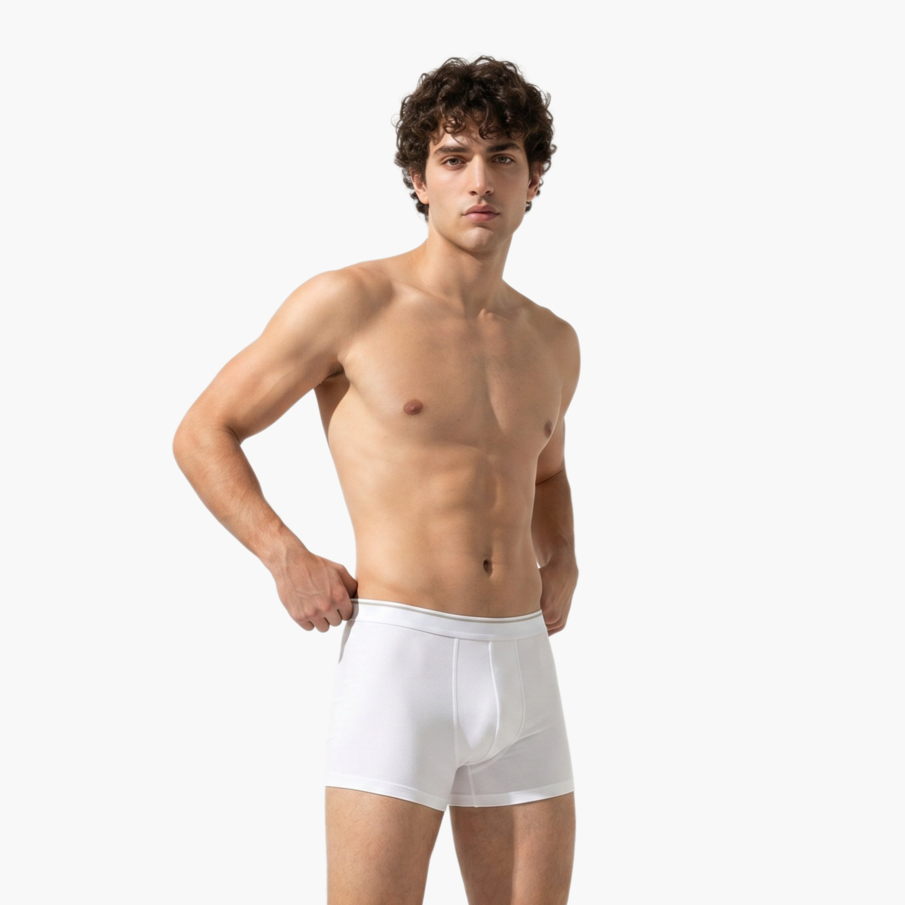 Set of 3 - Trunks with Elasticised Waistband-men-clothing-innerwear-underwear-image-2
