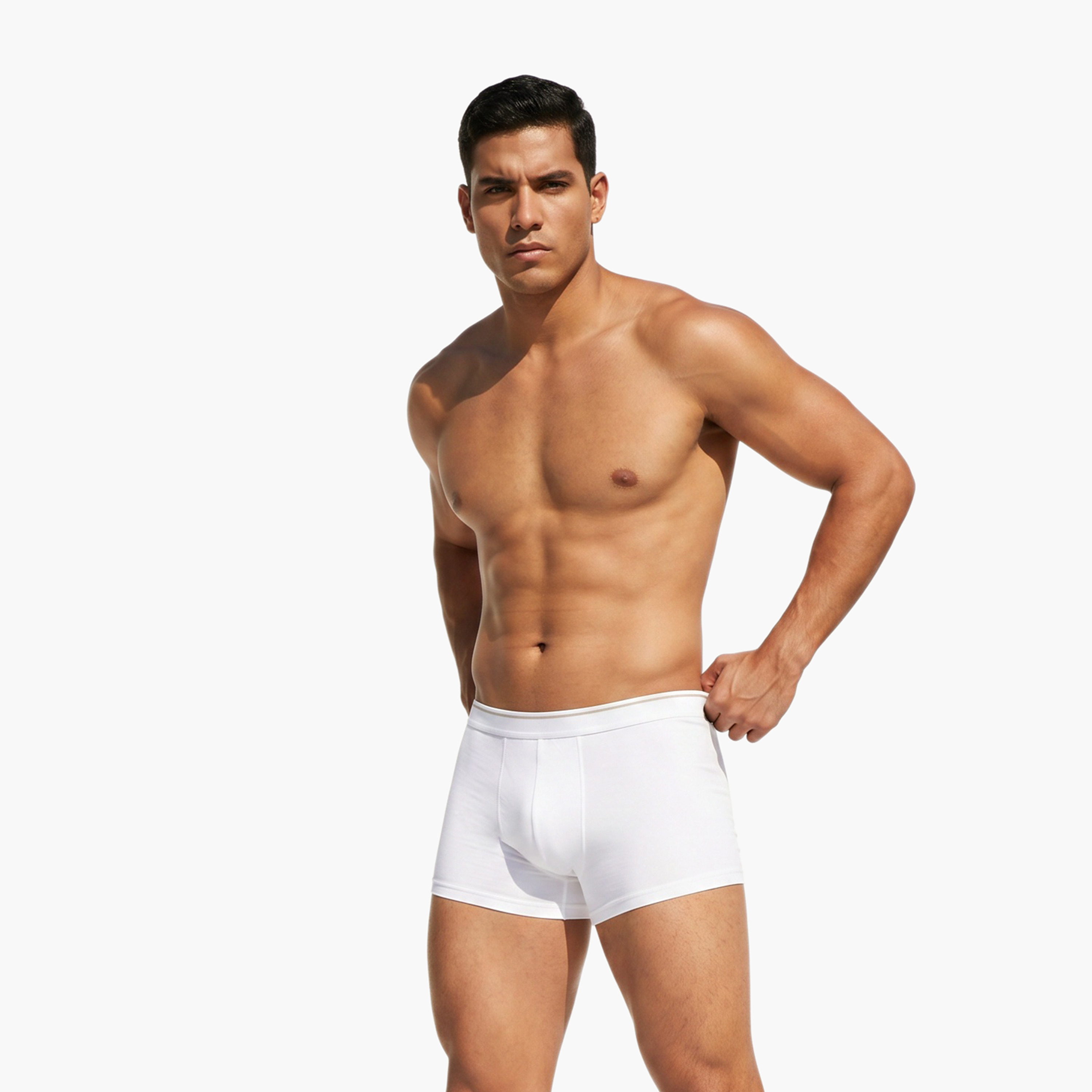 Set of 3 - Trunks with Elasticised Waistband-men-clothing-innerwear-underwear-image-4