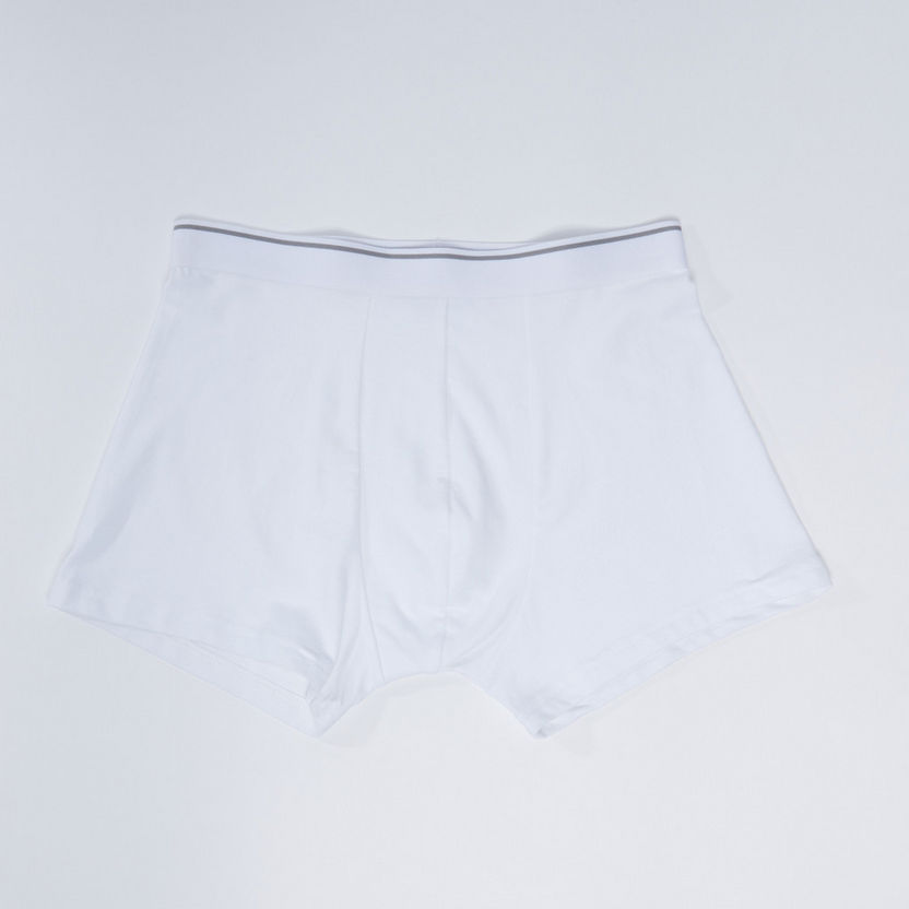 Trunks with Elasticised Waistband - Set of 3-Underwear-image-1