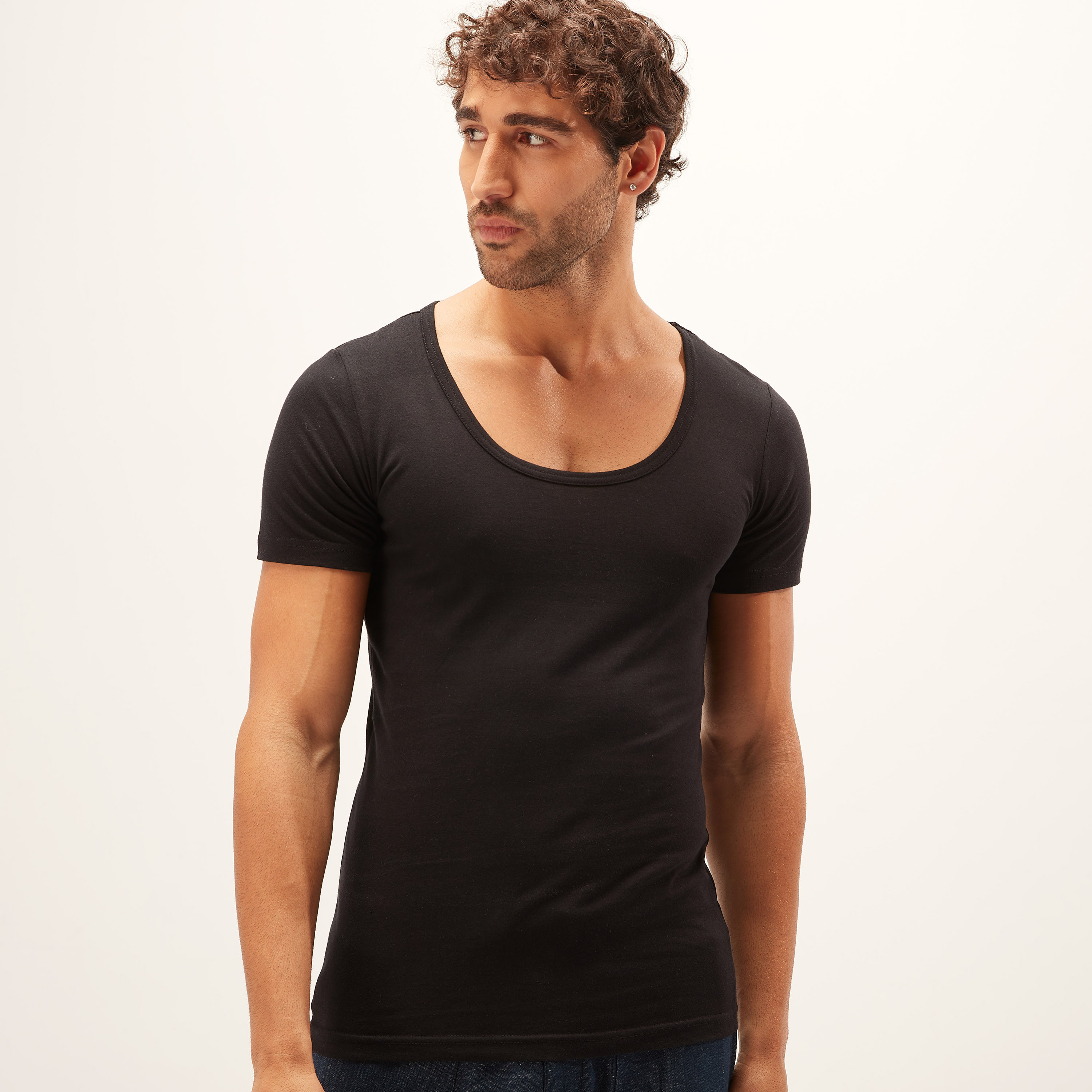 Set of 3 - Round Neck Vest with Short Sleeves-men-clothing-tshirtsandpolos-vests-image-3