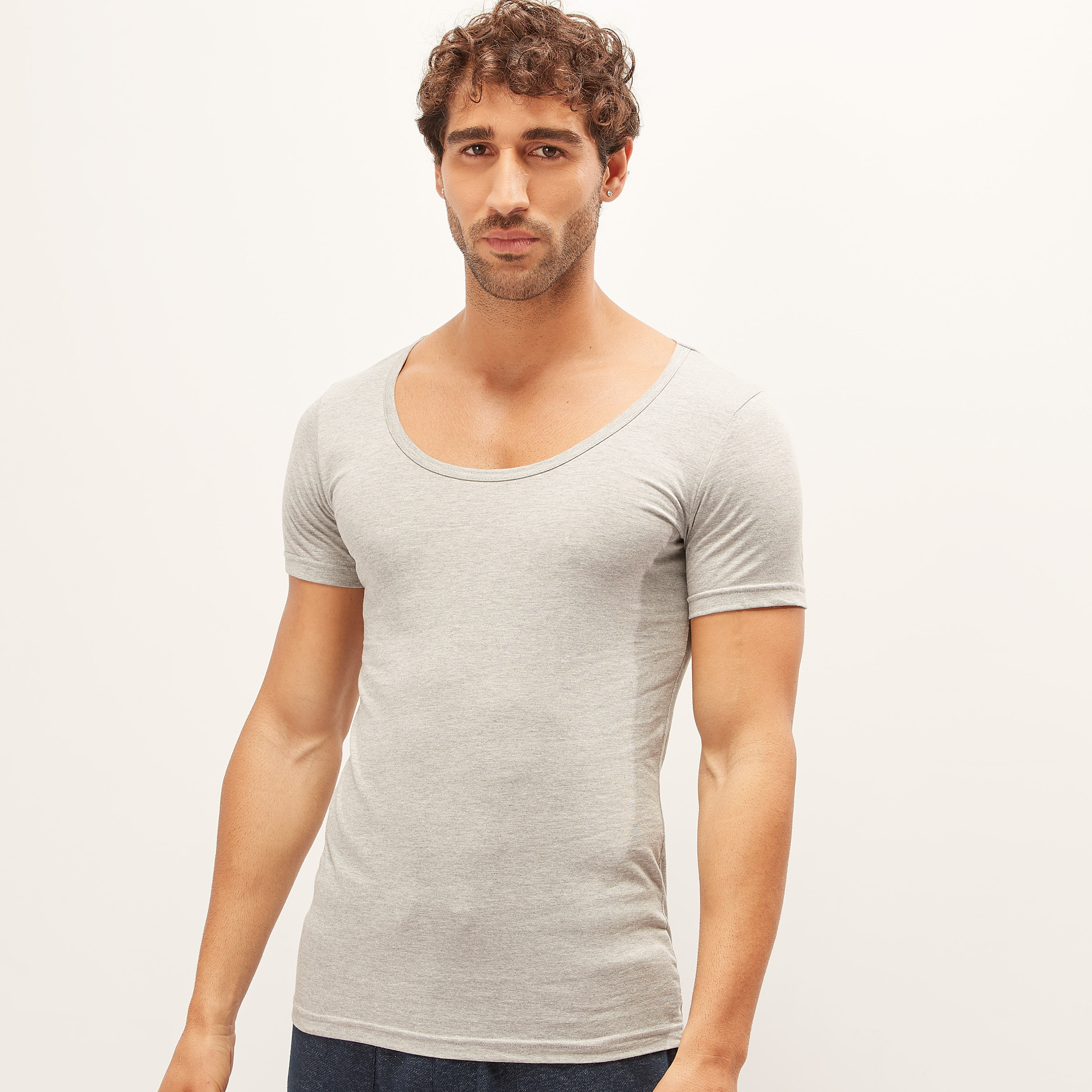 Set of 3 - Round Neck Vest with Short Sleeves-men-clothing-tshirtsandpolos-vests-image-4