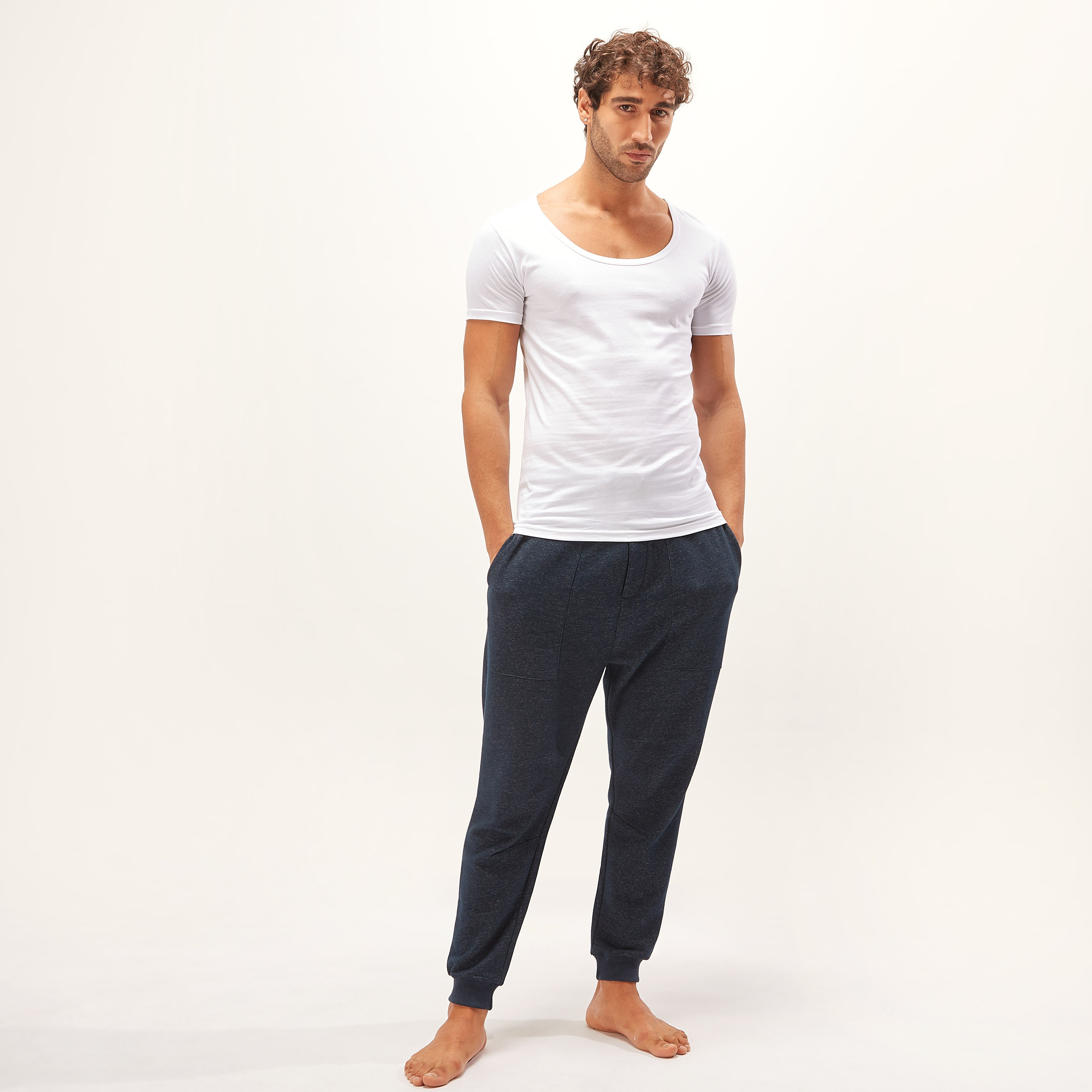 Set of 3 - Round Neck Vest with Short Sleeves-men-clothing-tshirtsandpolos-vests-image-5