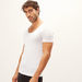 Plain Vest with Scoop Neck and Short Sleeves-Vests-thumbnail-1