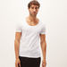 Plain Vest with Scoop Neck and Short Sleeves-Vests-thumbnail-4