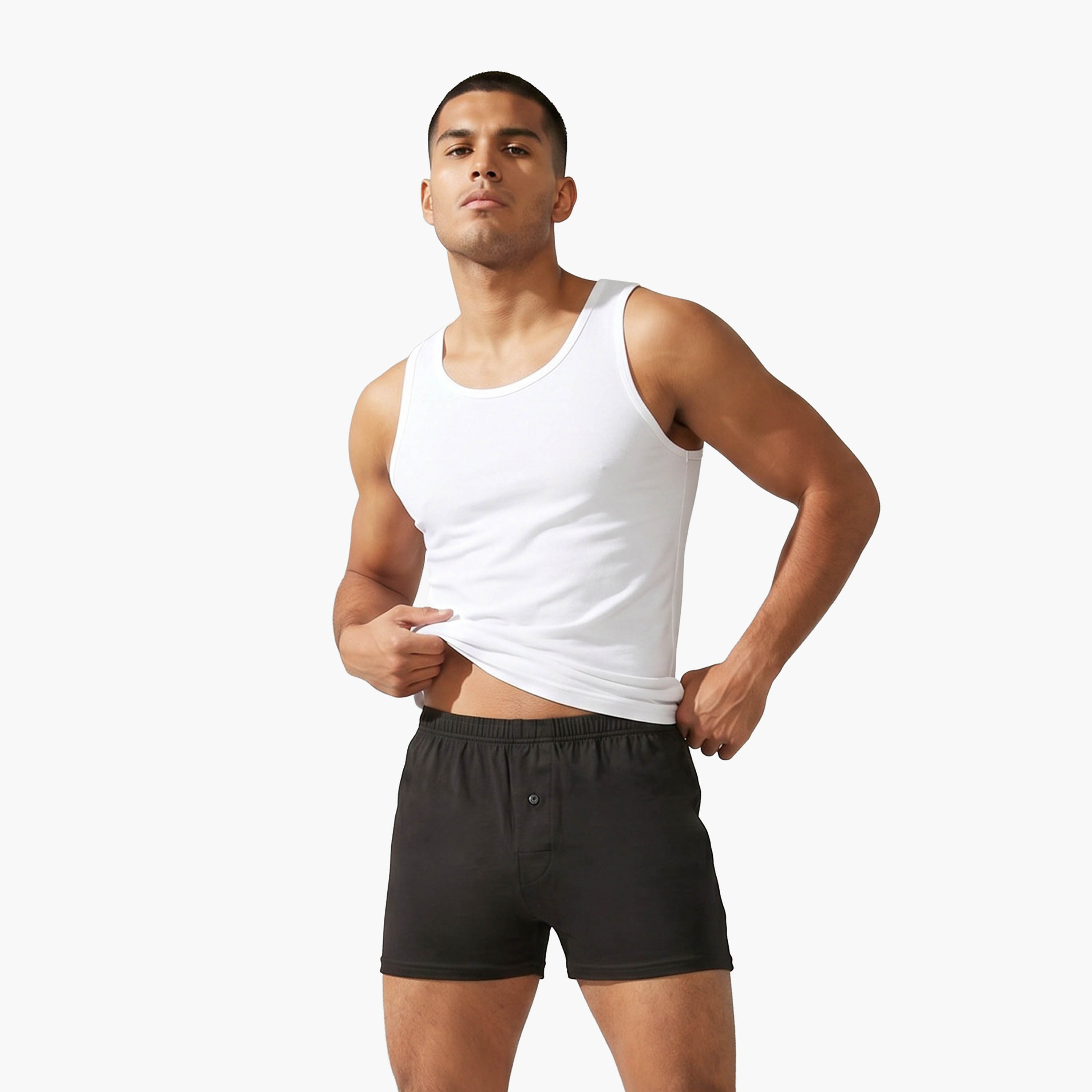 Set of 3 - Trunks with Elasticised Waistband-men-clothing-innerwear-underwear-image-7