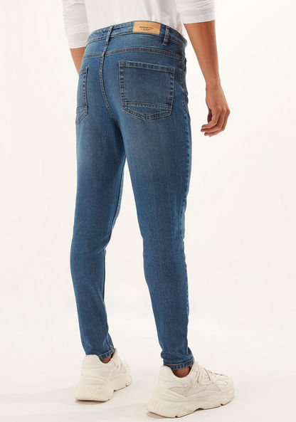 Full Length Jeans with Pocket Detail and Button Closure-Jeans-image-3