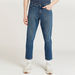 Full Length Solid Jeans with Pocket Detail and Belt Loops-Jeans-thumbnail-0