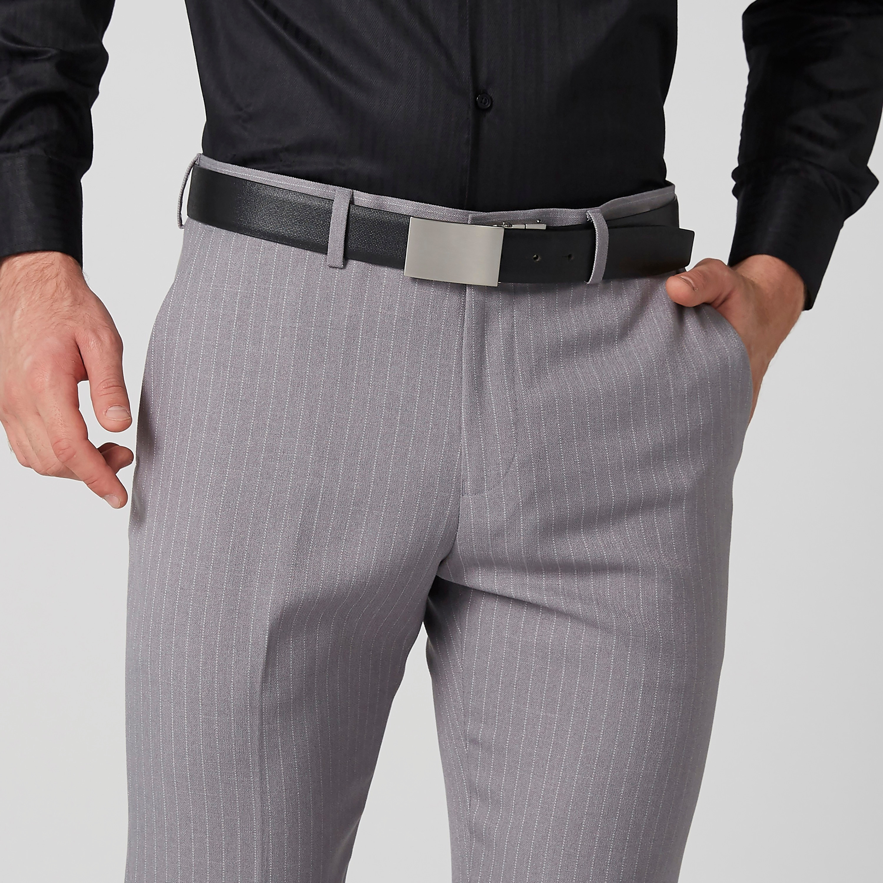 Textured Belt with Plate Buckle-men-beltsandwallets-belts-image-2