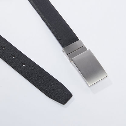 Textured Plate Buckle Belt-Belts-image-2