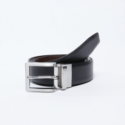 Textured Belt with Metallic Pin Buckle-Belts-image-0