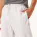 Full Length Solid Jog Pants with Pocket Detail and Drawstring-Bottoms-thumbnailMobile-2